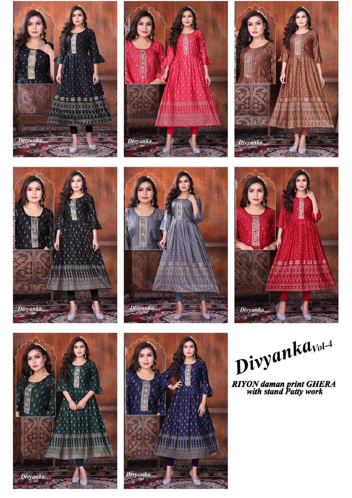 Divyanka Vol 4  By Beauty Queeen Anarkali Kurti Catalog